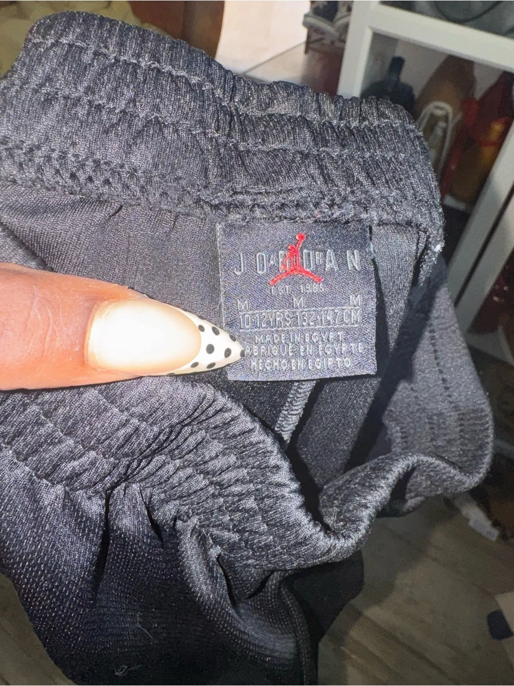 Jordan Black Shorts with Pink Jumpman Graphic